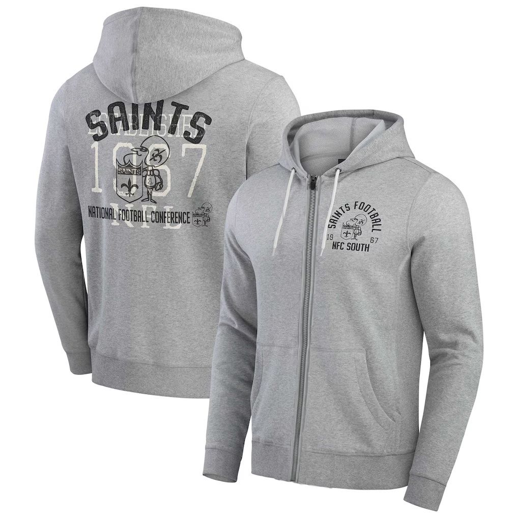 Men 2026 Nike NFL New Orleans Saints hoodie grey 07